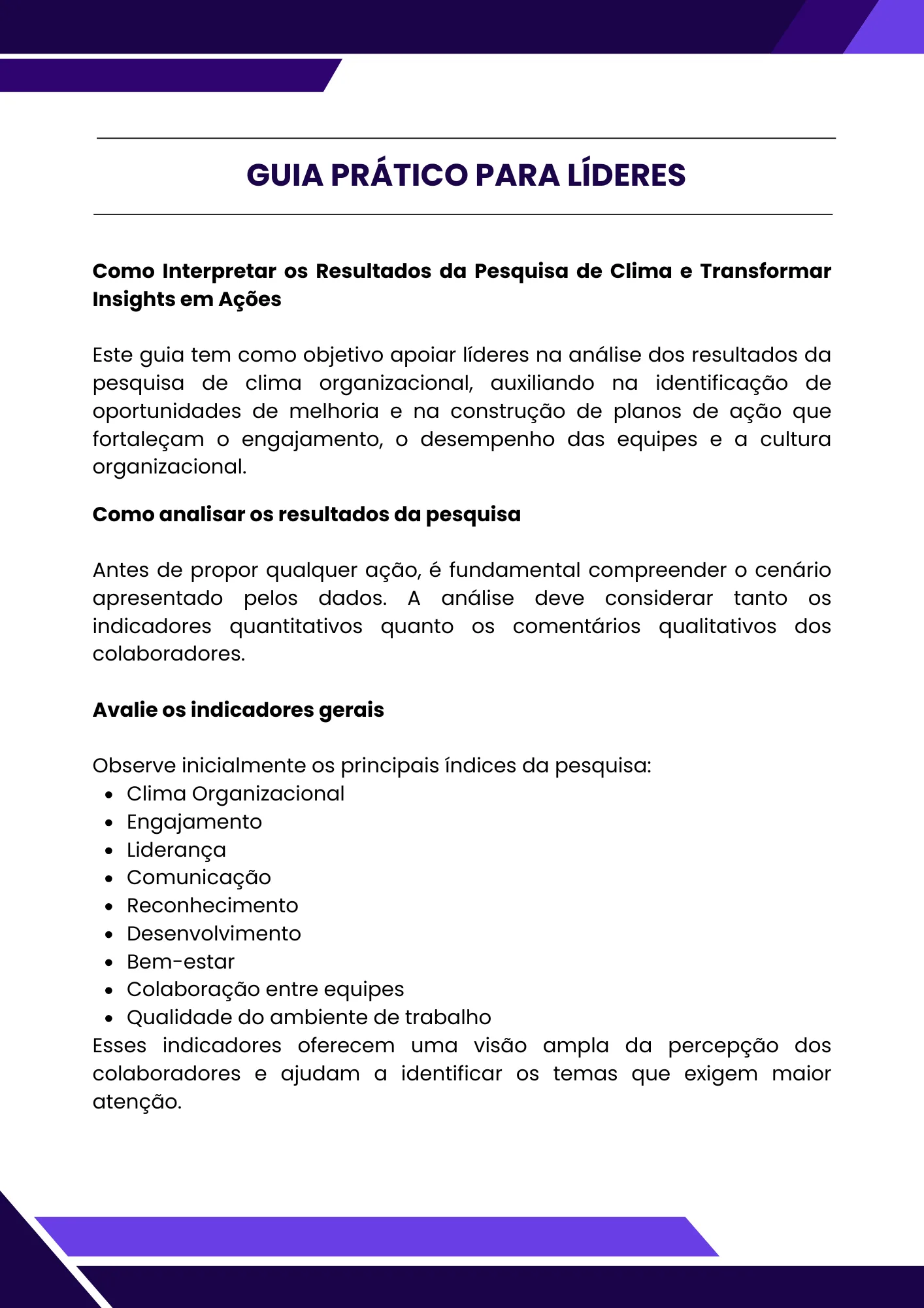 Guia Prático para Líderes